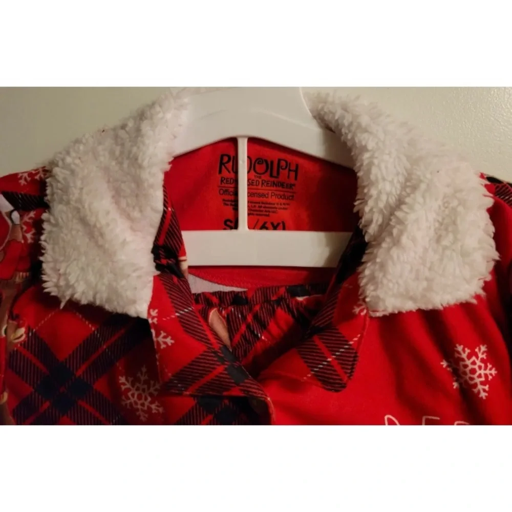 Rudolph The Red Nosed Reindeer 2pc Pajamas PJS Small 6/6x Licensed Christmas New